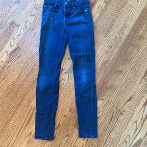 7 For All Mankind Dark Blue Skinny Jeans
